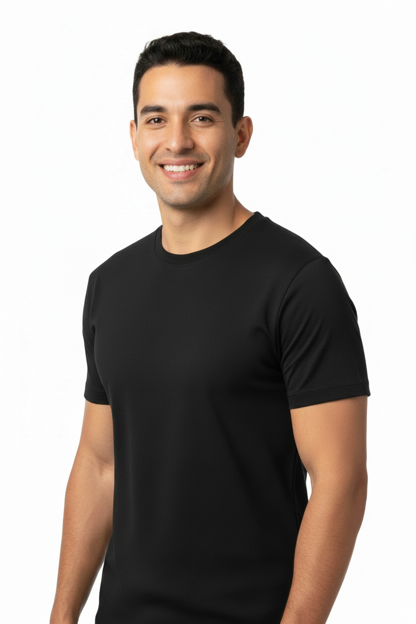 Playeras cuello redondo