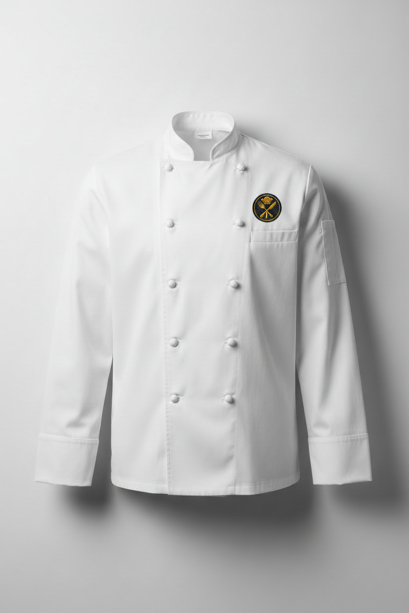 Filipina de cocina con logo bordado