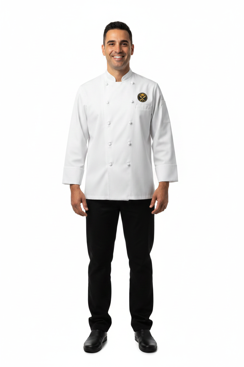 Filipina de cocina con logo bordado