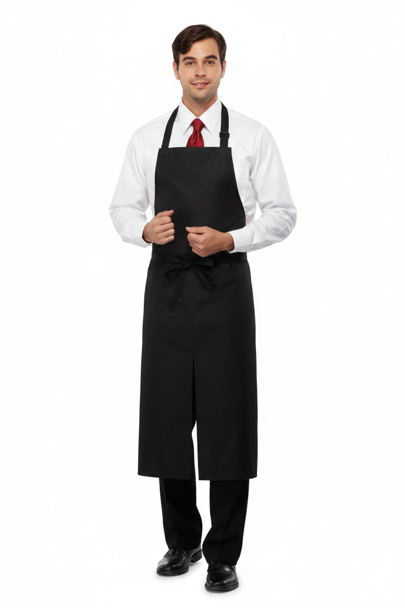 Mandil con peto de gabardina
