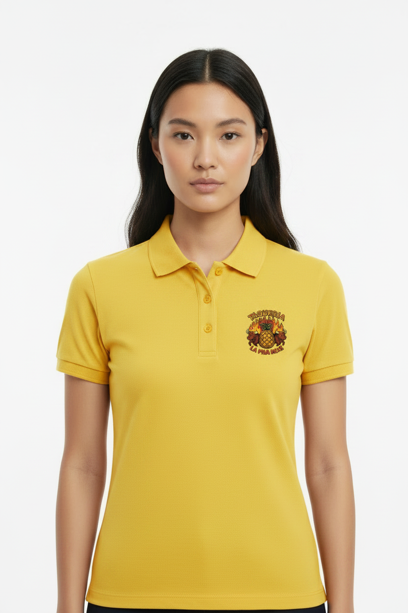 Playera tipo polo dama personalizada