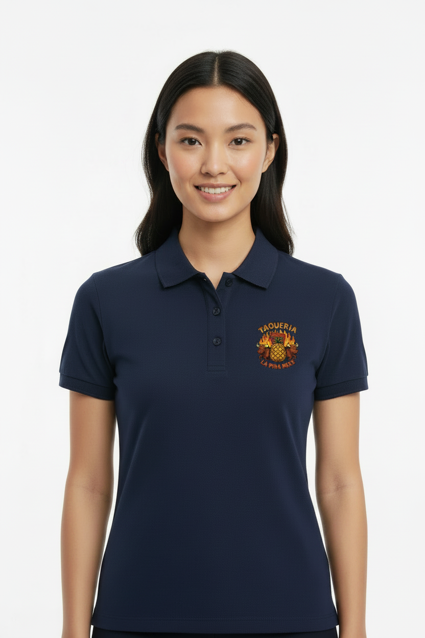 Playera tipo polo dama personalizada