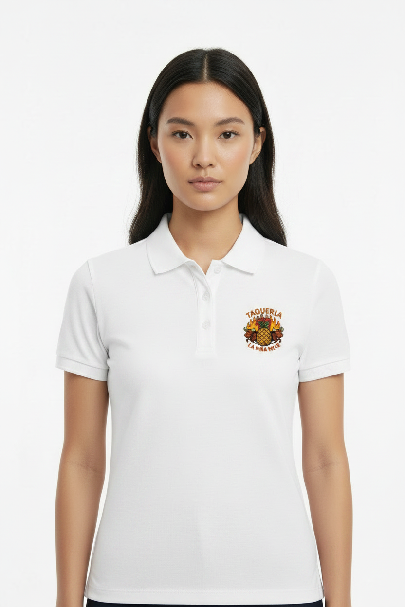 Playera tipo polo dama personalizada