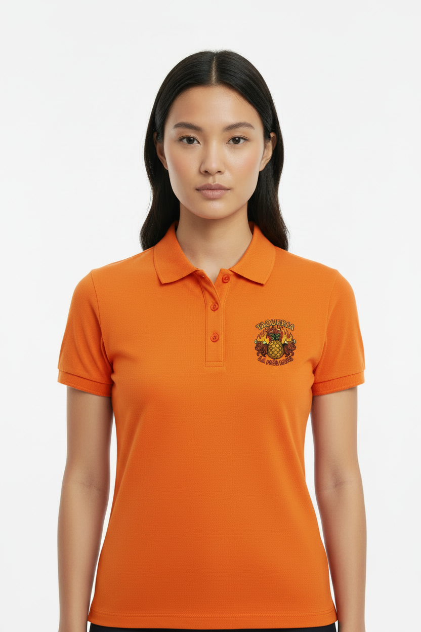 Playera tipo polo dama personalizada
