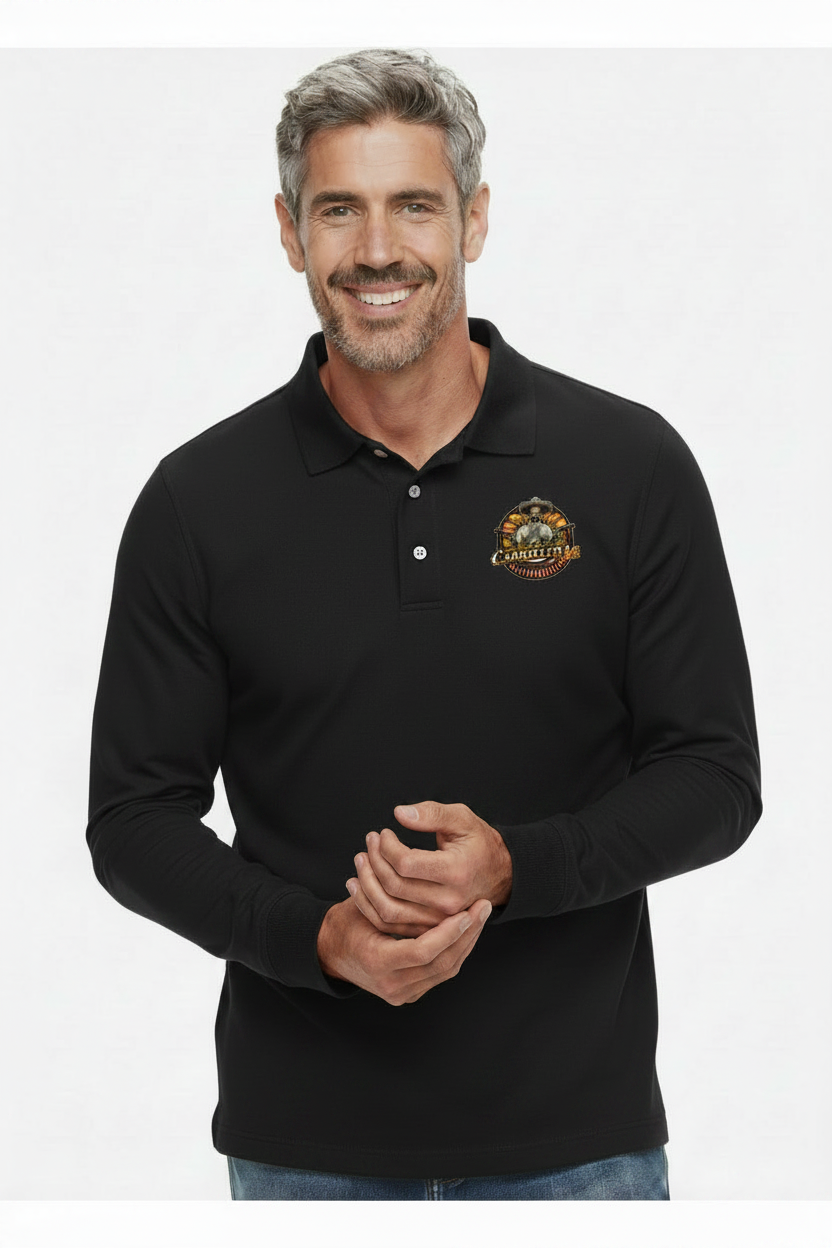 Playera tipo polo manga larga