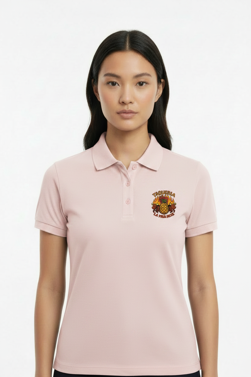 Playera tipo polo dama personalizada