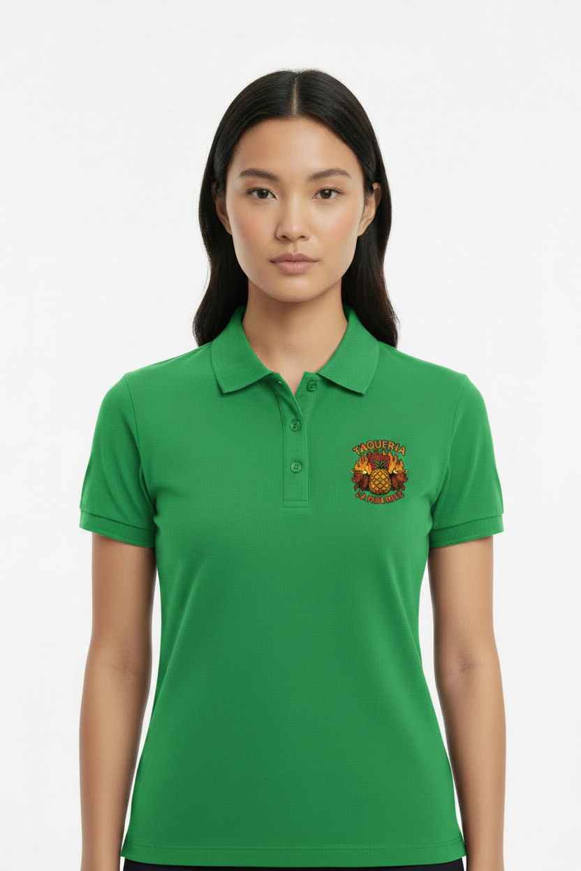 Playera tipo polo dama personalizada